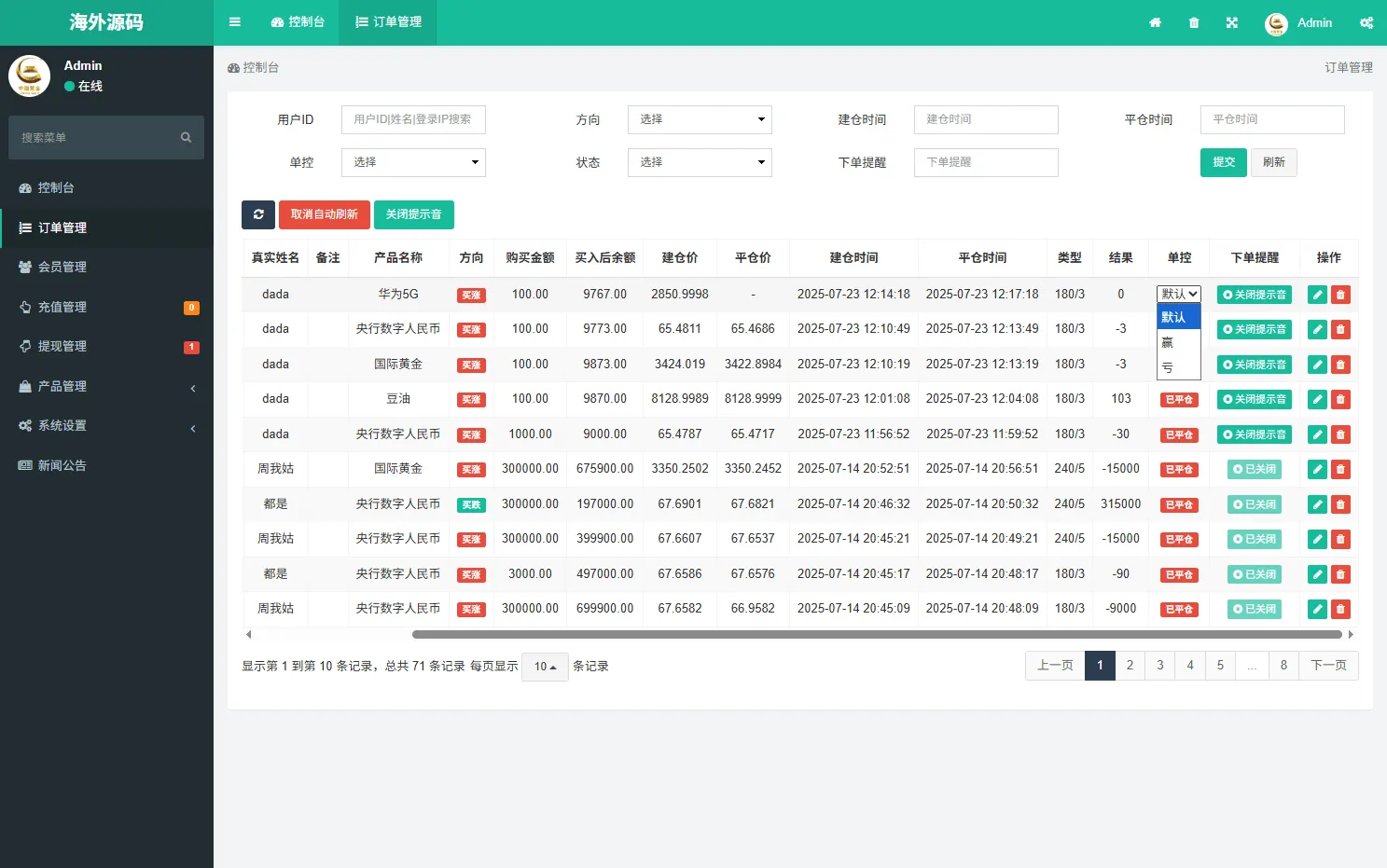 海外微盘系统 | 前端uniapp·期货时间盘·多语言微盘