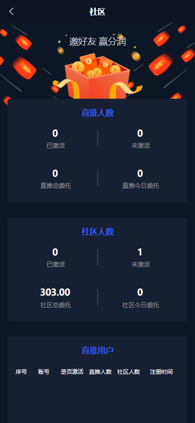 量化搬砖系统 - 邀请好友