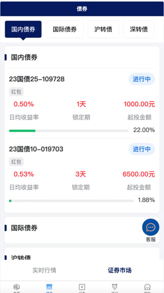 万腾华利理财 - 债券产品列表