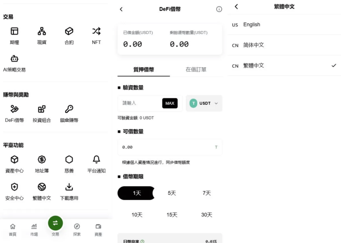 仿OKX交易所 - 后台数据表22