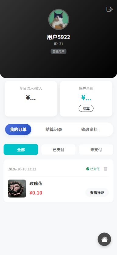 H5代付系统 - 结算记录