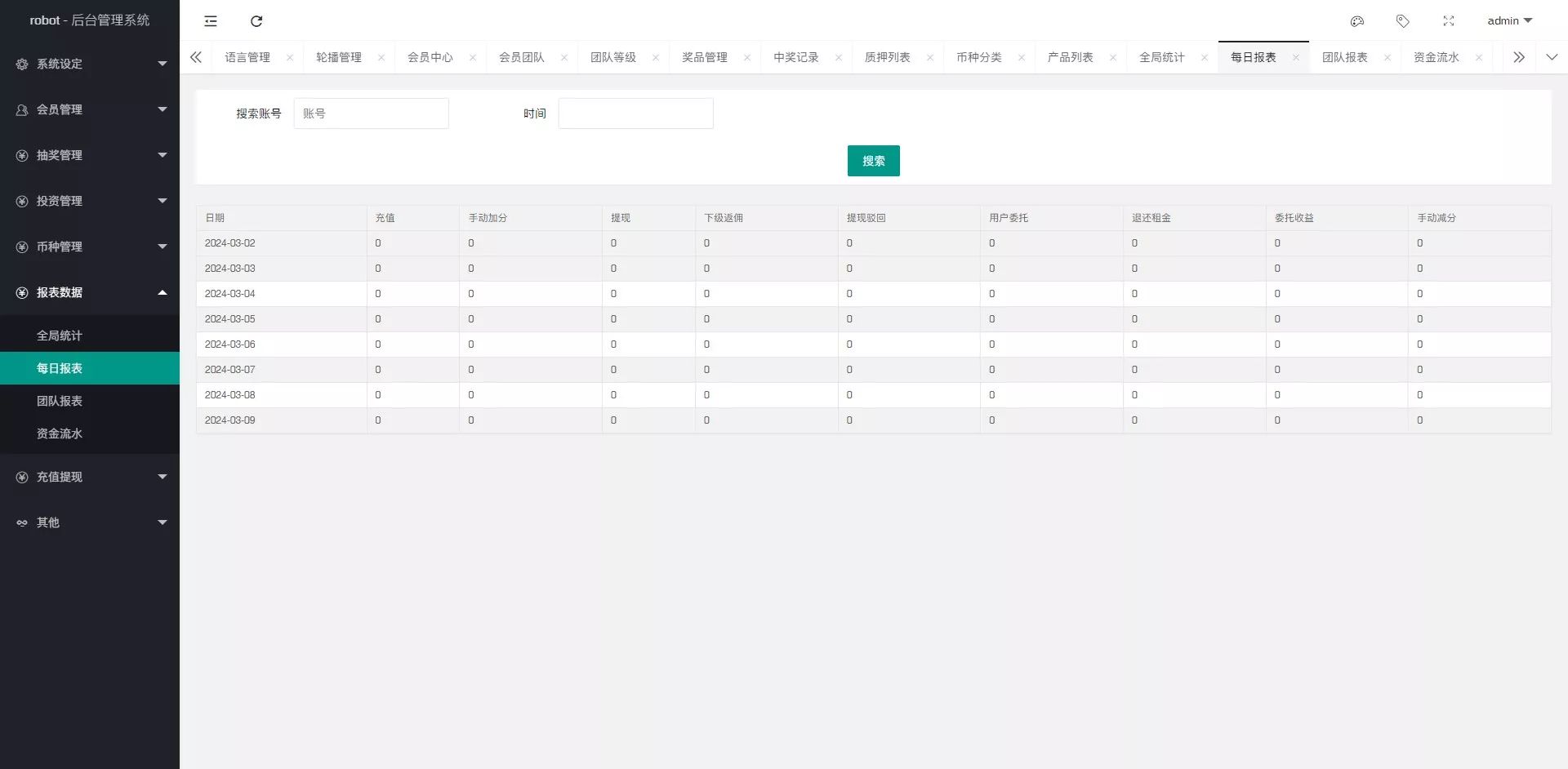 量化理财系统 - 后台数据表5