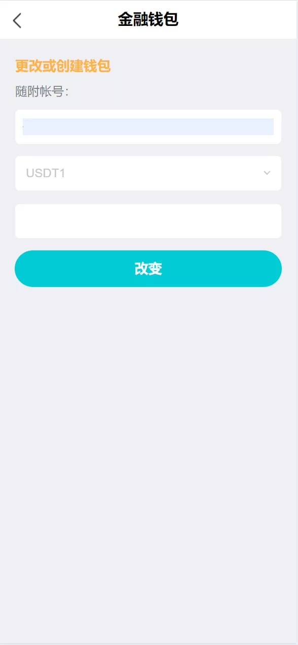 金砖理财系统 - 金融钱包页