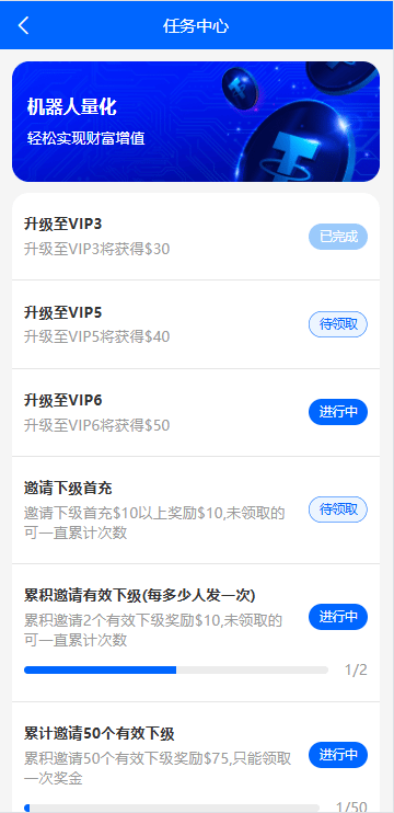 量化交易系统 - 任务中心