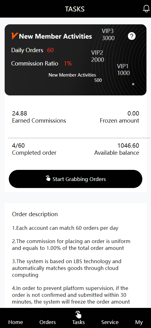MYTHERESA抢单系统 - 任务页面