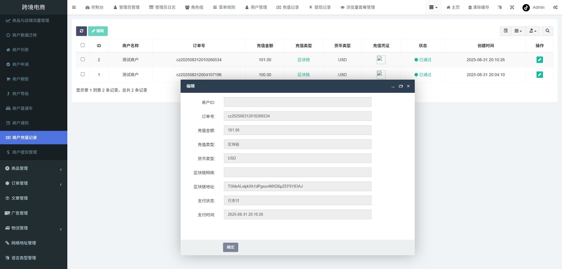 跨境电商系统 - 后台数据表25