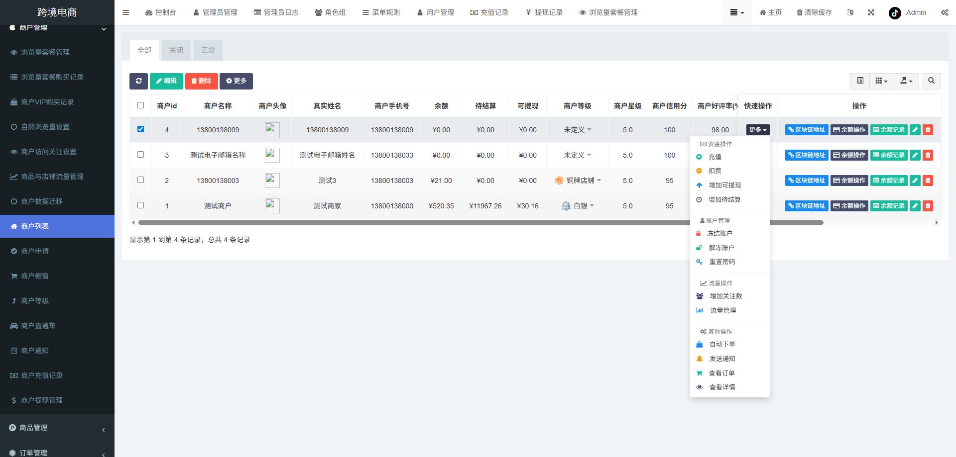 跨境电商系统 - 后台数据表18