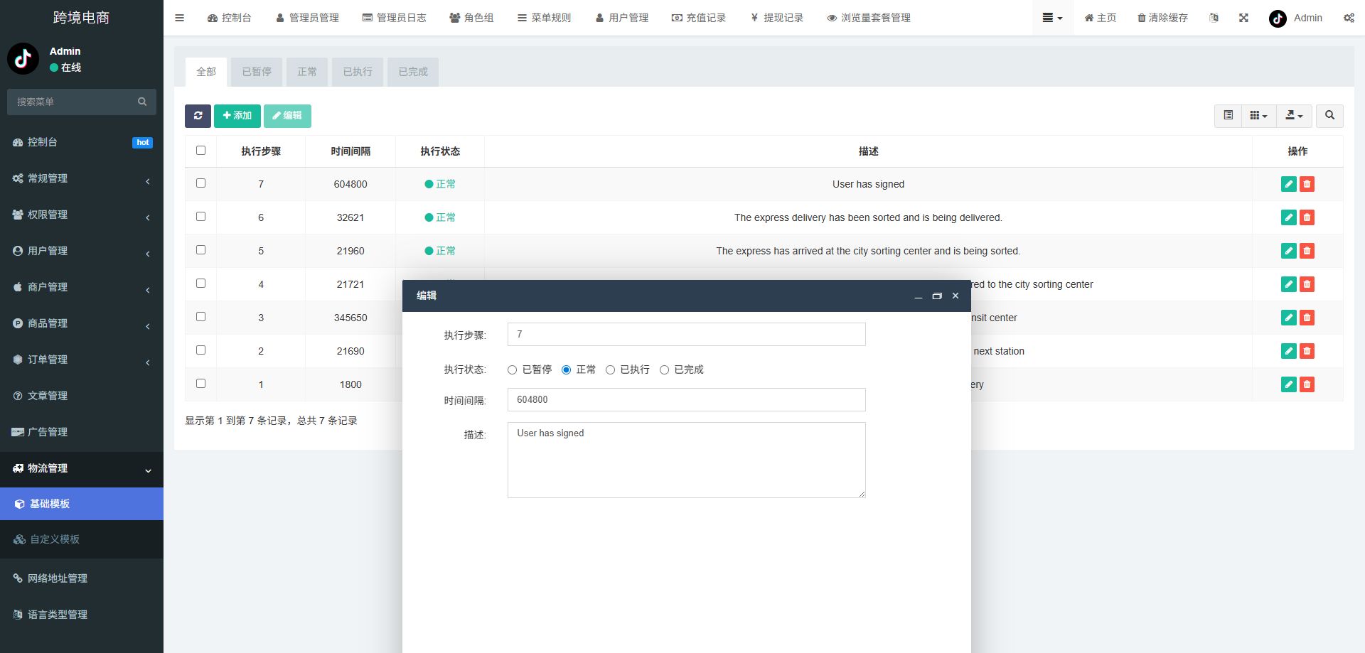 跨境电商系统 - 后台数据表37