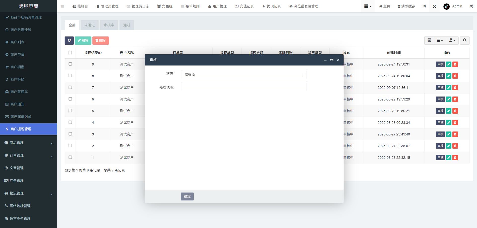 跨境电商系统 - 后台数据表26