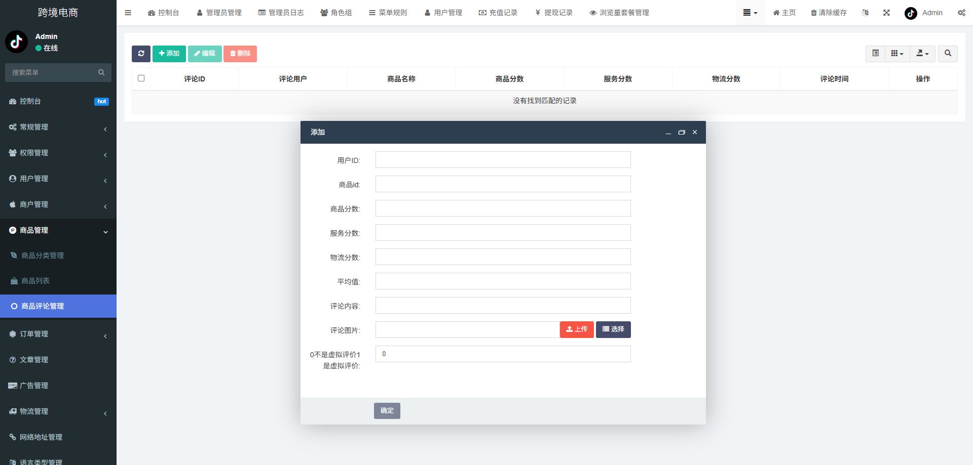 跨境电商系统 - 后台数据表31