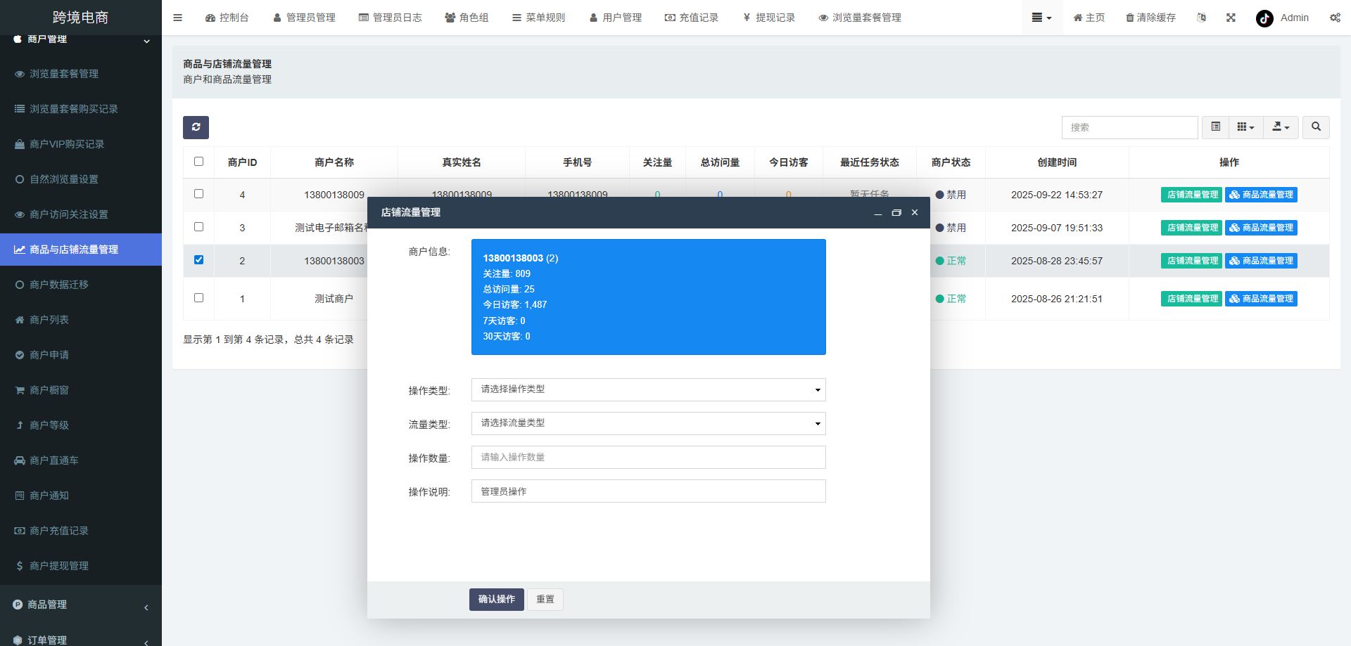 跨境电商系统 - 后台数据表16