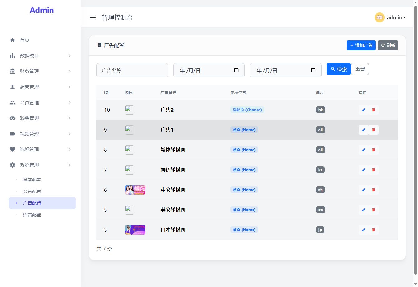 同城任务系统 - 后台数据表20