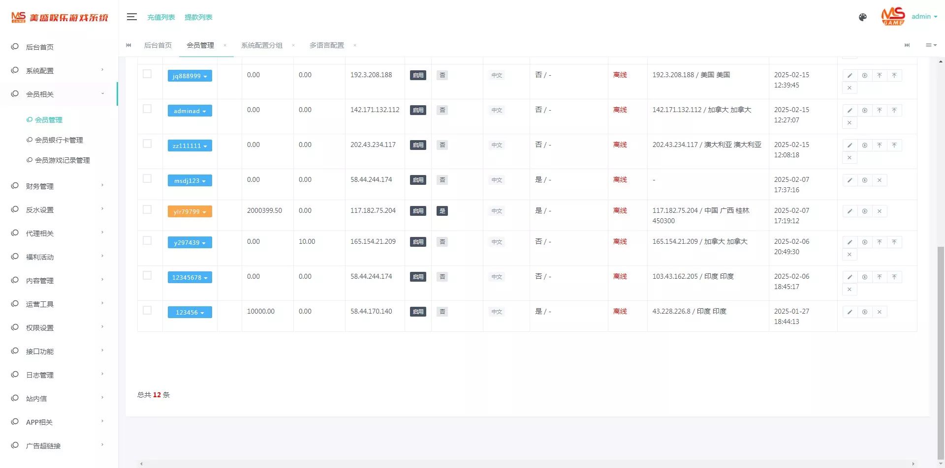 南宫体育 - 后台数据管理4