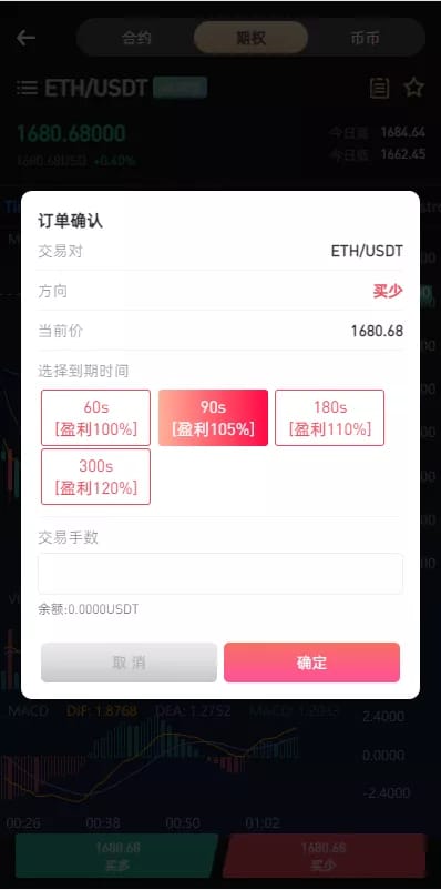 区块链交易所 - 交易下单确认