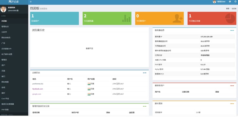 SEO检测系统 - 后台数据管理