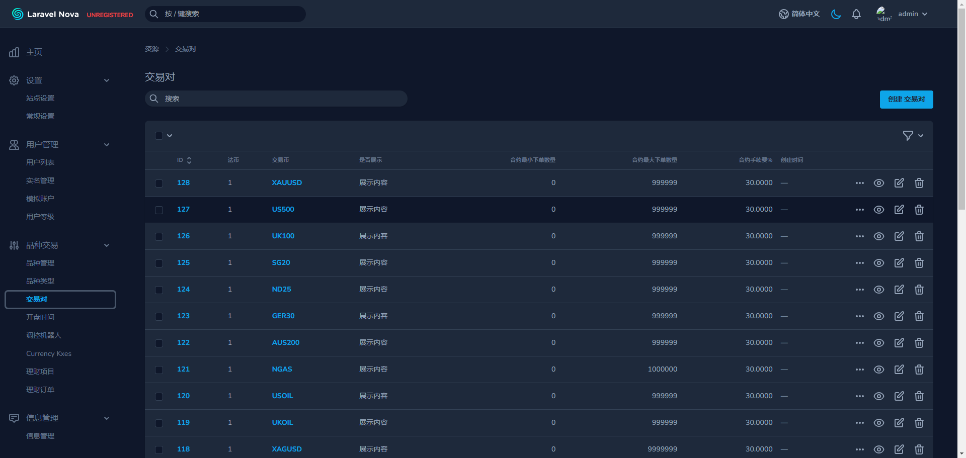 fx7/st5全新二开综合虚拟币外汇交易所开源代码
