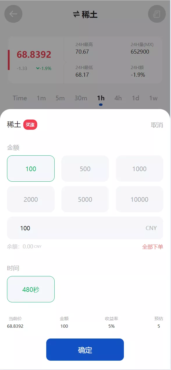 【修复K线时间不对】多语言广州期货微盘微交易所源码/余额宝+单控输赢+信誉分+前端uniapp纯源码+后端php