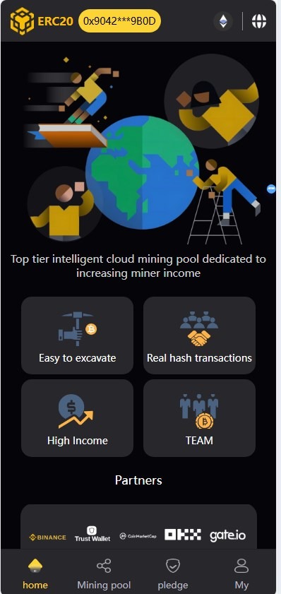 BSC质押挖矿DefiDAPP/带授权合约代码/矿池/7国语言/质押DEFI