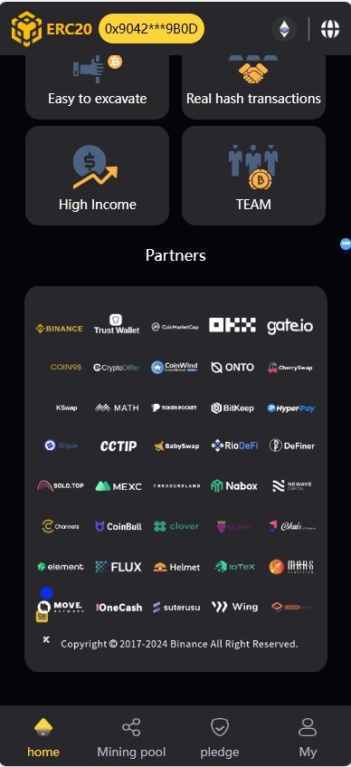 BSC质押挖矿DefiDAPP/带授权合约代码/矿池/7国语言/质押DEFI