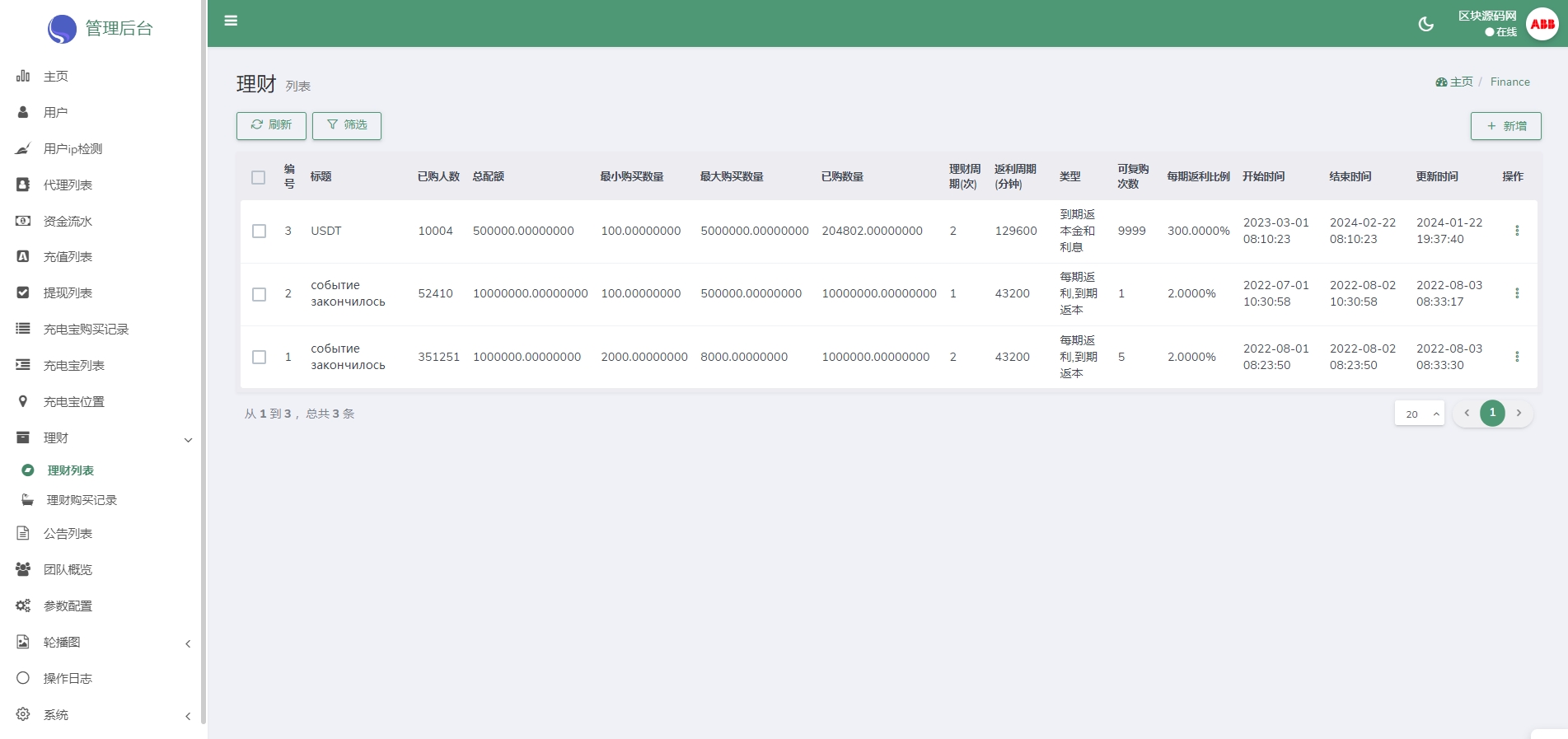 ABB双语言共享充电宝投资理财源码+五级分销返利+地图显示模式+vue编译后前端