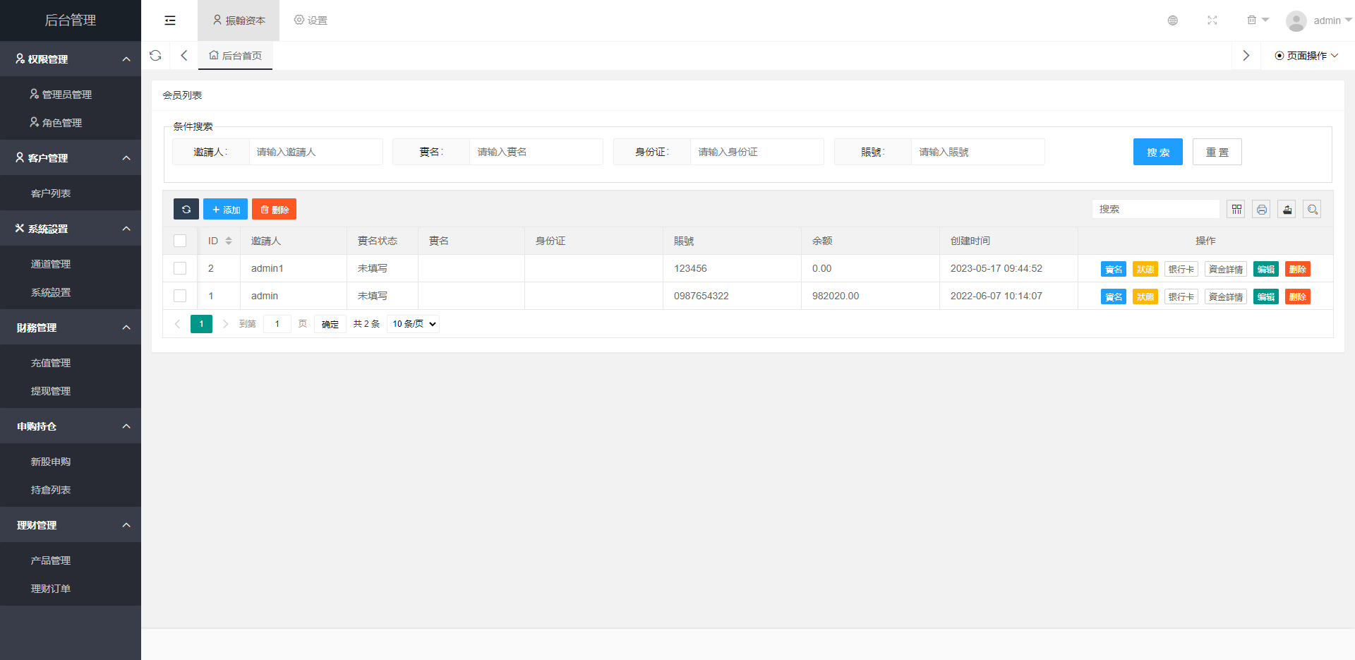 越南股票系统/海外股票基金投资系统/股票投资购买源码