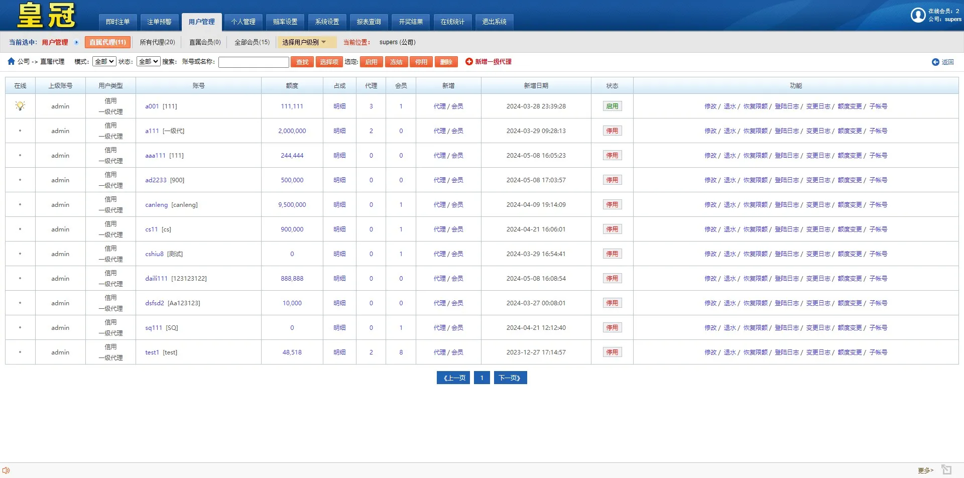 【澳门六合彩OA信用盘双面盘】皇冠六合彩OA系统+完整可运营插图26