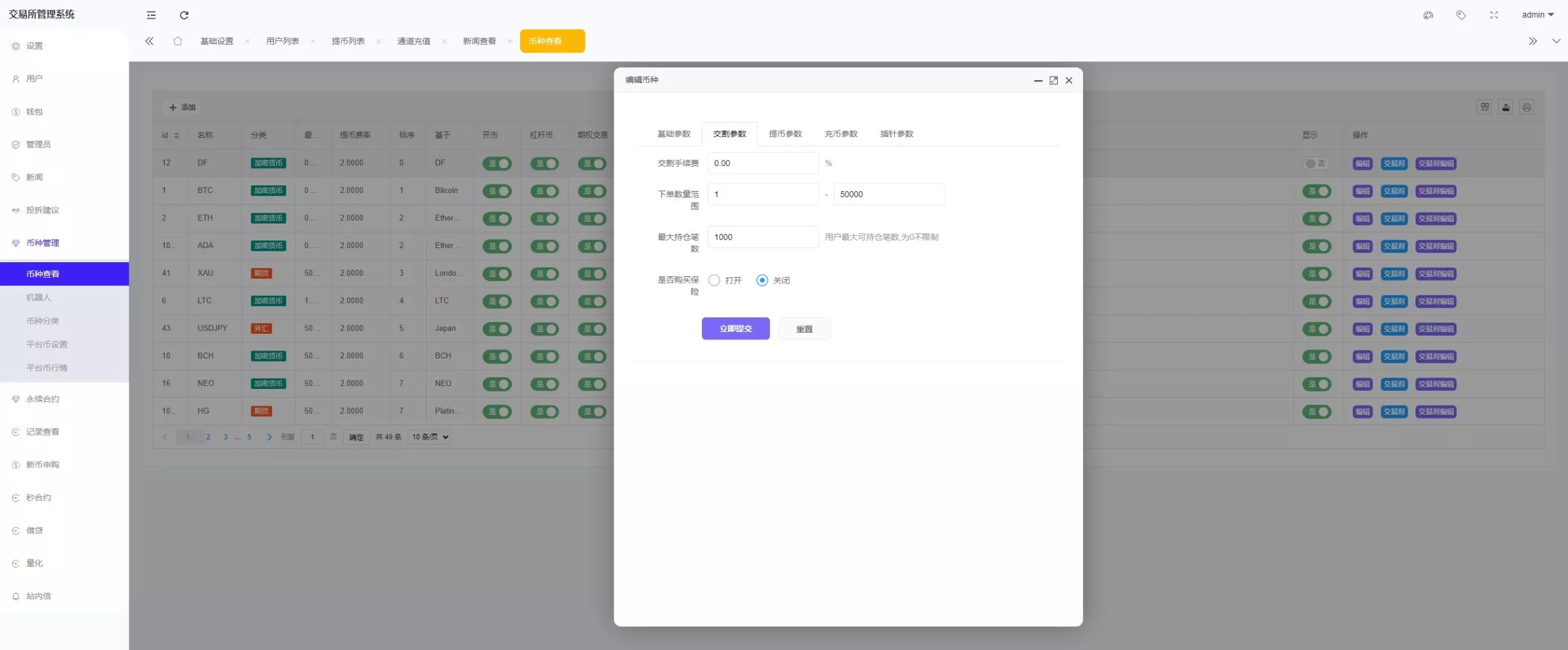 全开源综合交易所系统期权+杠杆+借贷+AI量化+后端php+前端uniapp