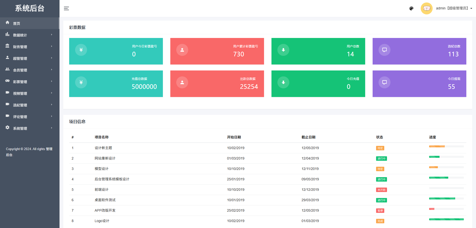 多语言空降选妃彩票任务源码/前端vue+后端PHP