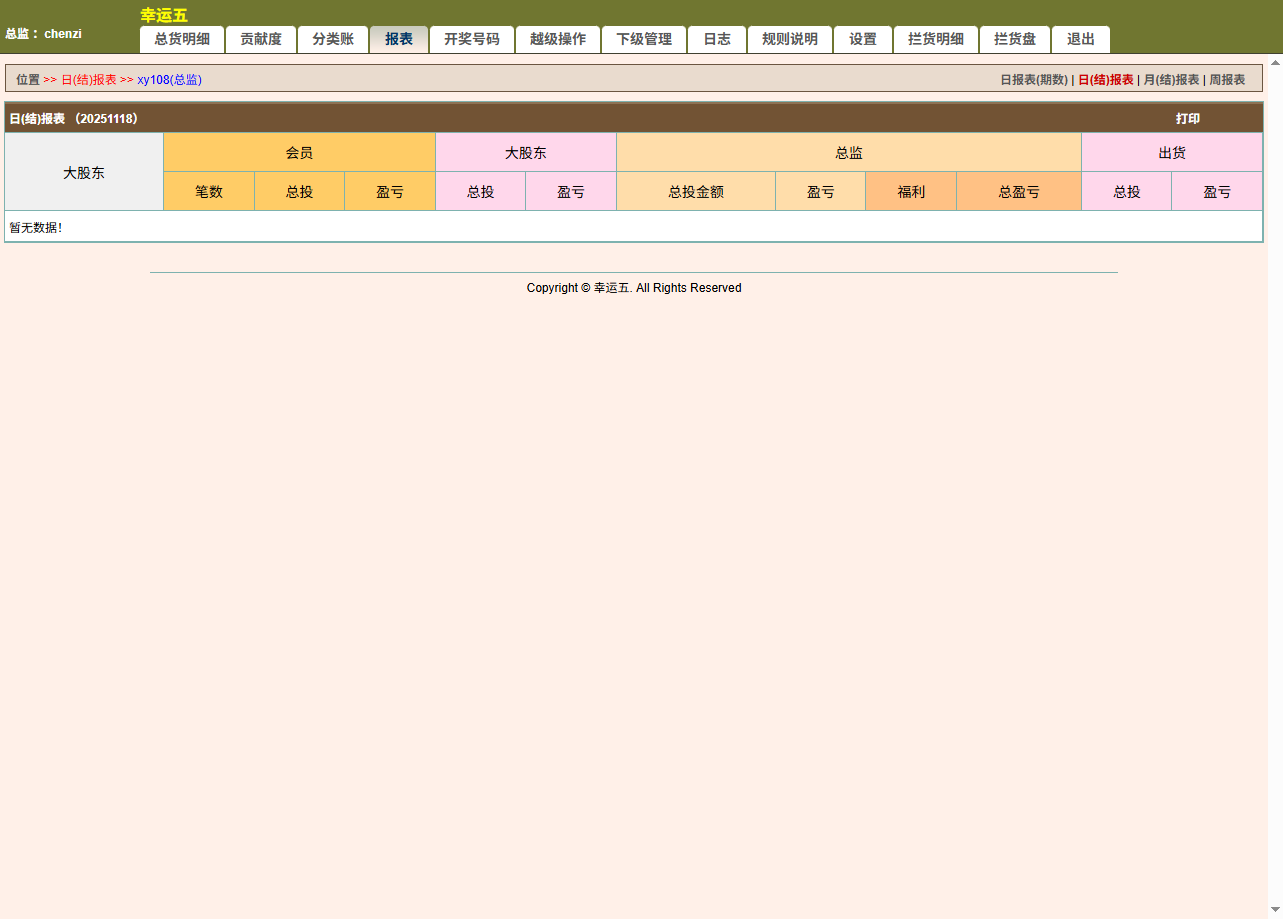 最新修复海南幸运五星彩/七星彩源码+php支持小票打印+支持选择线路+取消五星彩/七星彩中奖
