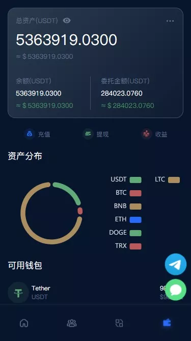 BTC虚拟币投资理财系统源码定期存币收益理财+加密货币质押机器人量化交易