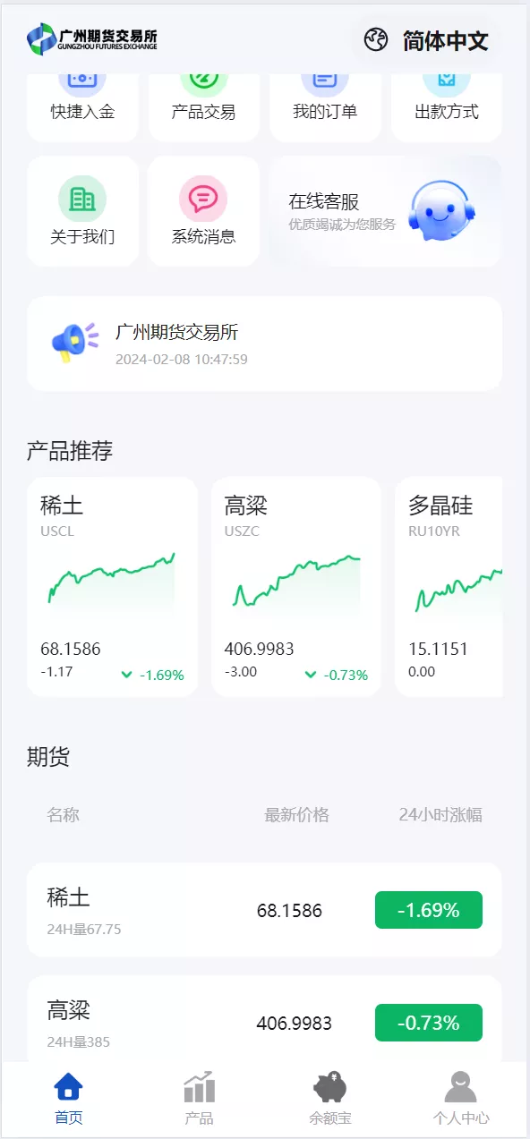 【修复K线时间不对】多语言广州期货微盘微交易所源码/余额宝+单控输赢+信誉分+前端uniapp纯源码+后端php-猫源码