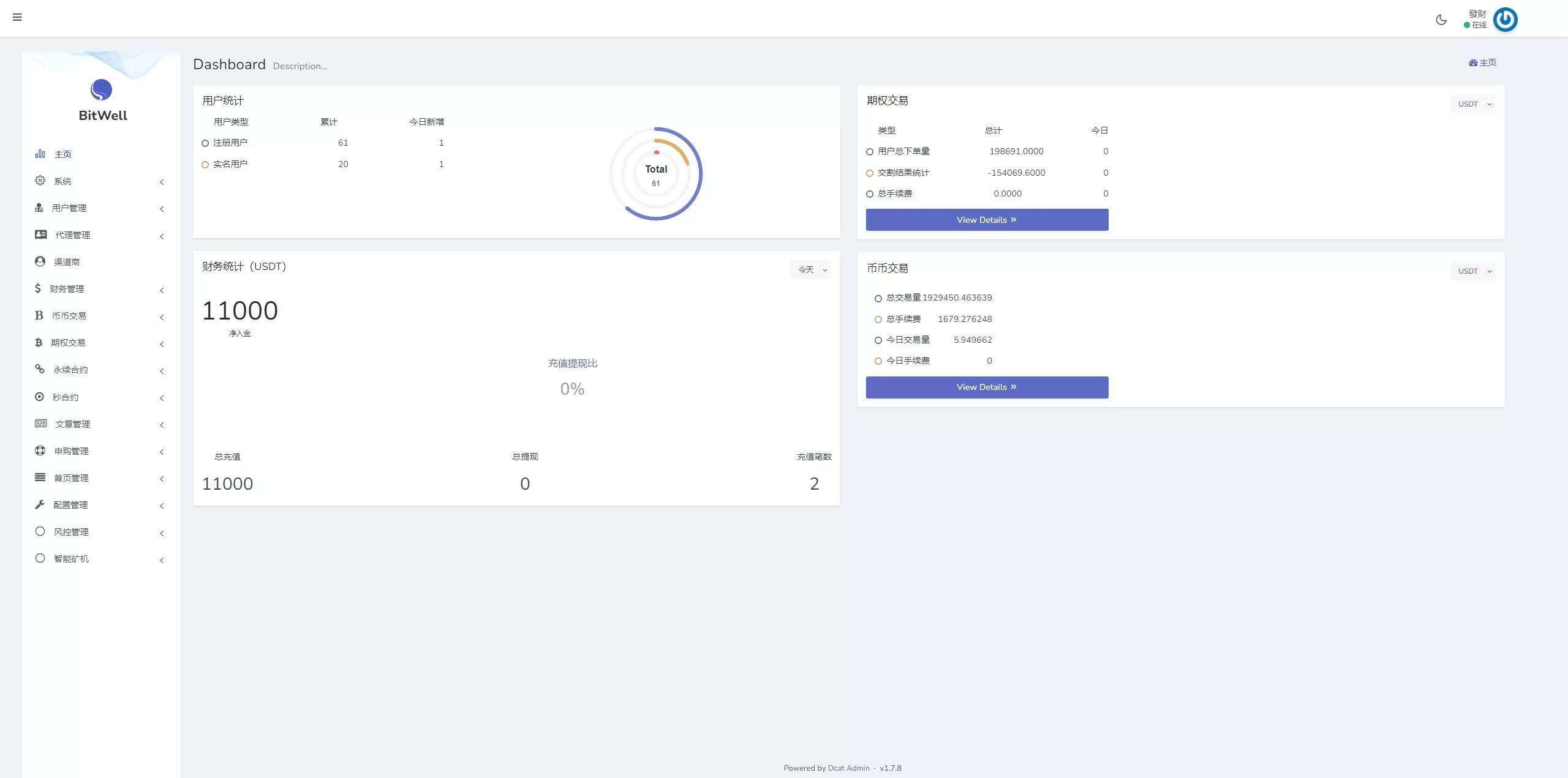 【多语言仿OKX交易所】DAPP+秒合约交易所+质押申购