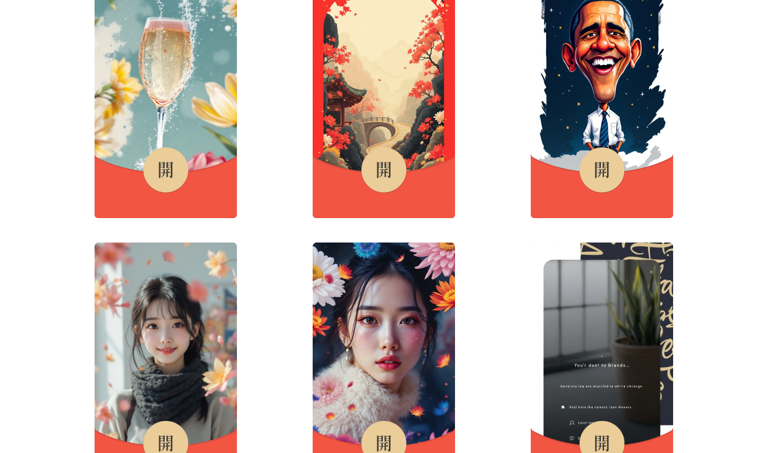 AI一键生成微信红包封面系统源码/效果特别好-猫源码